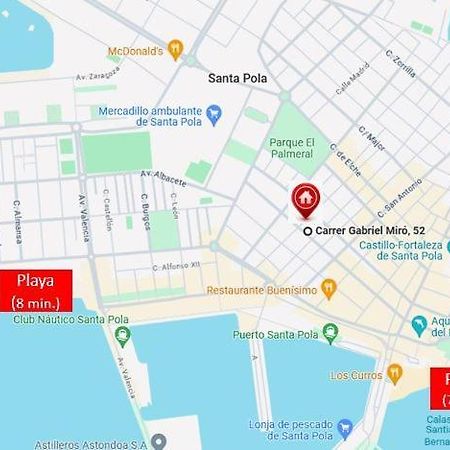 Céntrico apartamento con todo a estrenar en la playa Santa Pola Esterno foto